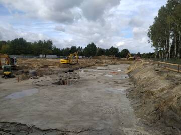 Prace fundamentowe na terenie inwestycji Prace fundamentowe na terenie inwestycji